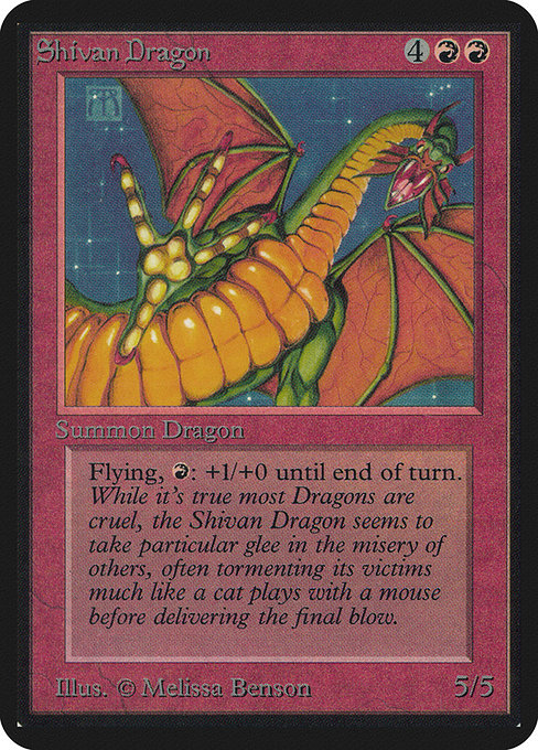 Shivan Dragon [Limited Edition Alpha] | Gam3 Escape