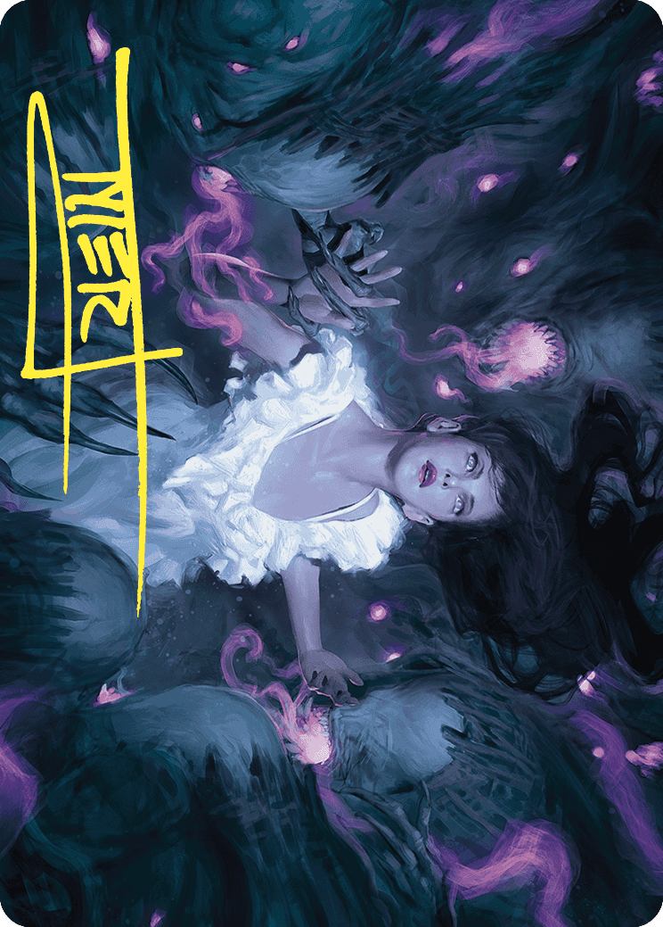 Neva, Stalked by Nightmares Art Card (Gold-Stamped Signature) [Wilds of Eldraine Art Series] | Gam3 Escape