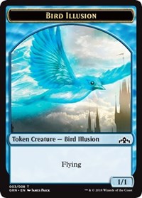 Bird Illusion Token [Guilds of Ravnica Tokens] | Gam3 Escape