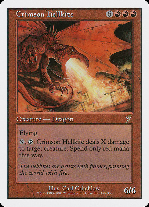 Crimson Hellkite [Seventh Edition] | Gam3 Escape