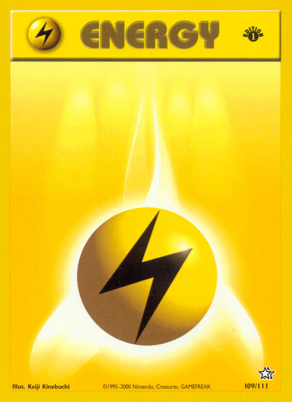 Lightning Energy (109/111) [Neo Genesis 1st Edition] | Gam3 Escape