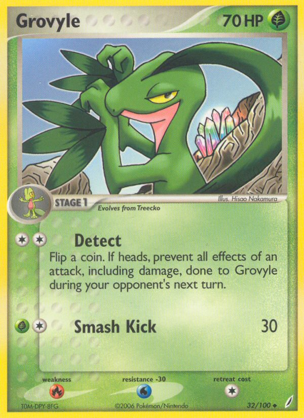 Grovyle (32/100) [EX: Crystal Guardians] | Gam3 Escape