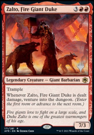 Zalto, Fire Giant Duke (Promo Pack) [Dungeons & Dragons: Adventures in the Forgotten Realms Promos] | Gam3 Escape