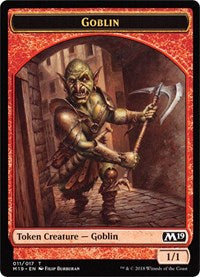 Goblin // Thopter Double-sided Token (Game Night) [Core Set 2019] | Gam3 Escape