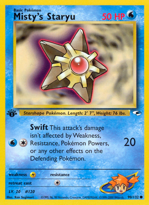 Misty's Staryu (90/132) [Gym Heroes 1st Edition] | Gam3 Escape