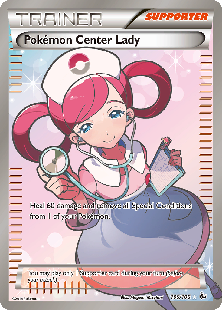 Pokemon Center Lady (105/106) [XY: Flashfire] | Gam3 Escape