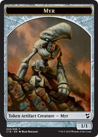 Myr (023) // Thopter (025) Double-sided Token [Commander 2018 Tokens] | Gam3 Escape