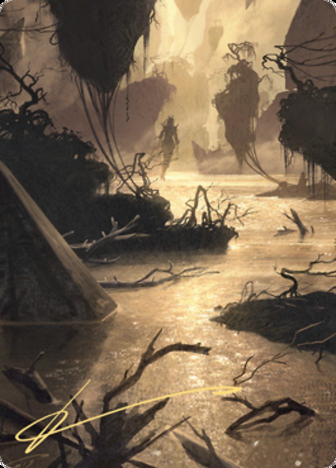 Murkwater Pathway Art Card (Gold-Stamped Signature) [Zendikar Rising Art Series] | Gam3 Escape