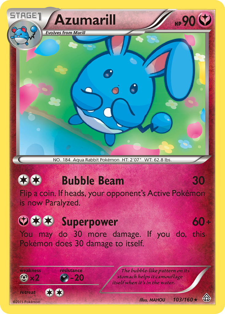 Azumarill (103/160) [XY: Primal Clash] | Gam3 Escape