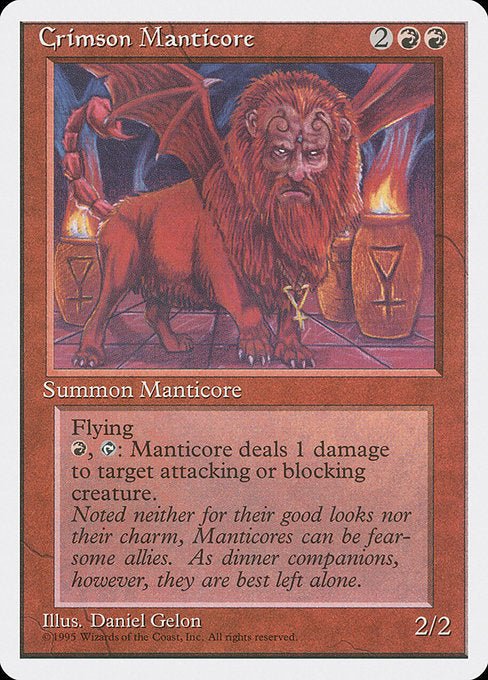 Crimson Manticore [Fourth Edition] | Gam3 Escape