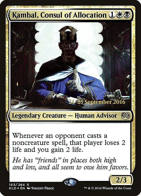 Kambal, Consul of Allocation [Kaladesh Promos] | Gam3 Escape