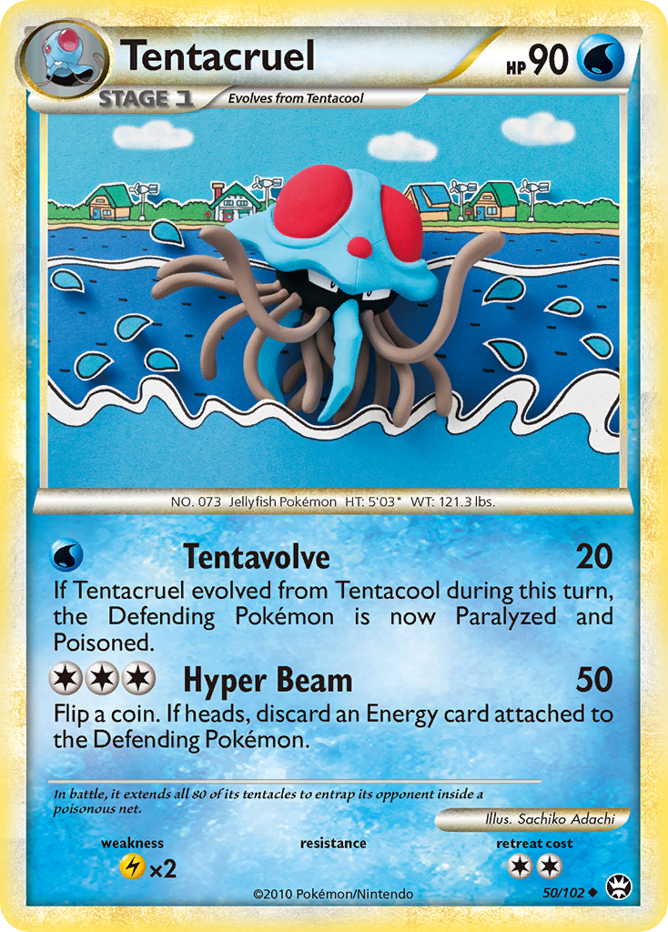 Tentacruel (50/102) [HeartGold & SoulSilver: Triumphant] | Gam3 Escape