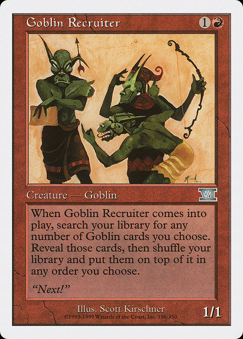 Goblin Recruiter [Classic Sixth Edition] | Gam3 Escape