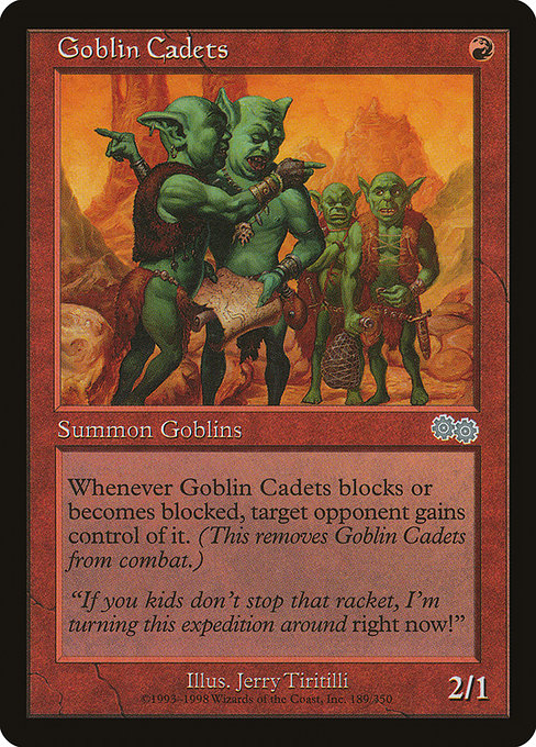 Goblin Cadets [Urza's Saga] | Gam3 Escape