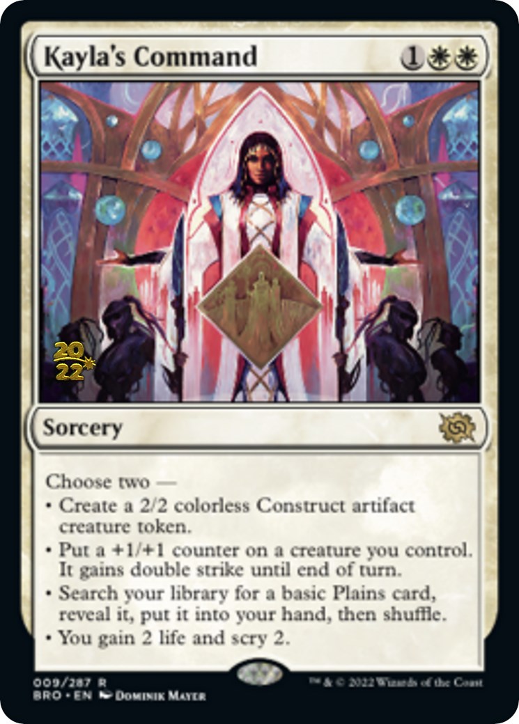 Kayla's Command [The Brothers' War: Prerelease Promos] | Gam3 Escape