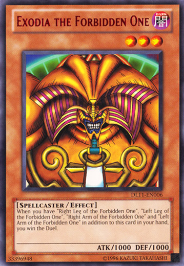 Exodia the Forbidden One (Red) [DL11-EN006] Rare | Gam3 Escape