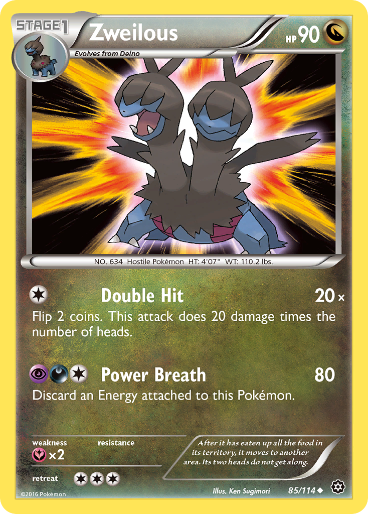 Zweilous (85/114) [XY: Steam Siege] | Gam3 Escape