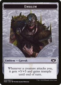 Emblem - Garruk, Apex Predator [Mythic Edition: War of the Spark] | Gam3 Escape