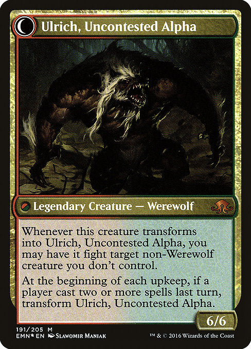 Ulrich of the Krallenhorde // Ulrich, Uncontested Alpha [Eldritch Moon Promos] | Gam3 Escape