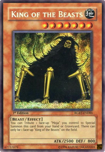 King of the Beasts [RGBT-EN086] Secret Rare | Gam3 Escape