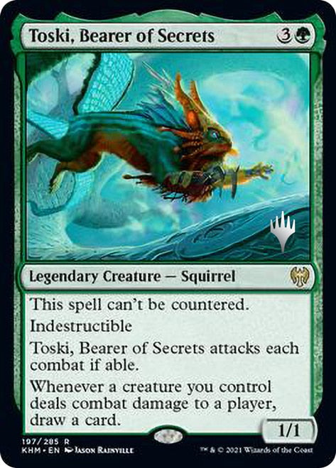 Toski, Bearer of Secrets (Promo Pack) [Kaldheim Promos] | Gam3 Escape