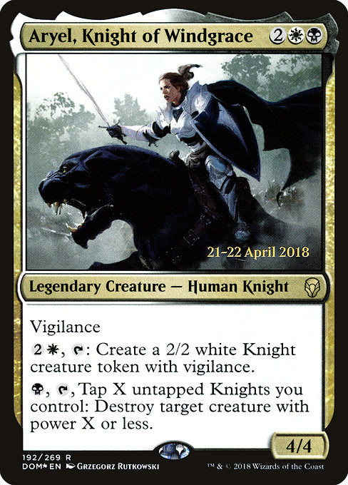 Aryel, Knight of Windgrace [Dominaria Promos] | Gam3 Escape