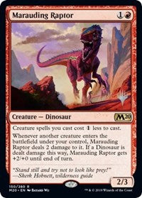 Marauding Raptor [Promo Pack: Core Set 2020] | Gam3 Escape