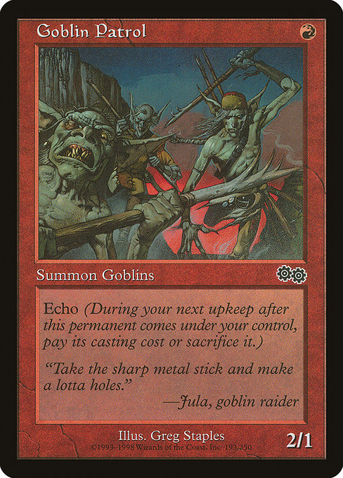 Goblin Patrol [Urza's Saga] | Gam3 Escape