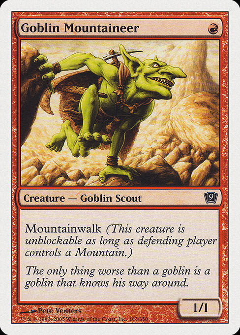 Goblin Mountaineer [Ninth Edition] | Gam3 Escape