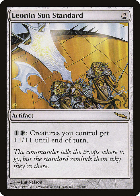 Leonin Sun Standard [Mirrodin] | Gam3 Escape