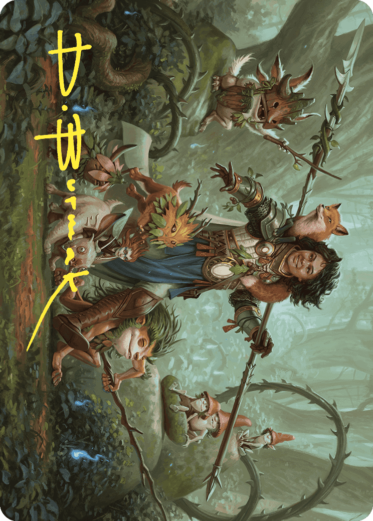 Ellivere of the Wild Court Art Card (Gold-Stamped Signature) [Wilds of Eldraine Art Series] | Gam3 Escape