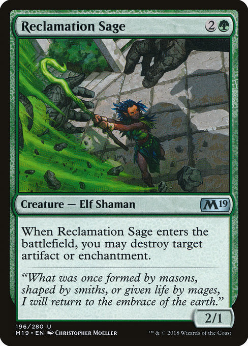 Reclamation Sage [Core Set 2019] | Gam3 Escape