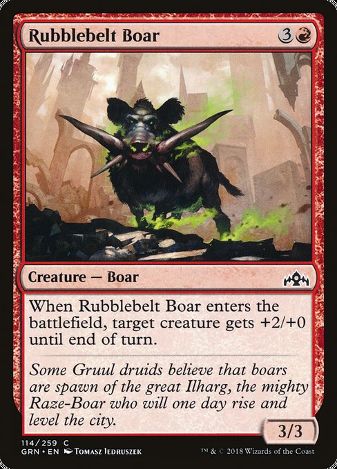 Rubblebelt Boar [Guilds of Ravnica] | Gam3 Escape