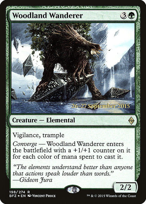 Woodland Wanderer [Battle for Zendikar Promos] | Gam3 Escape