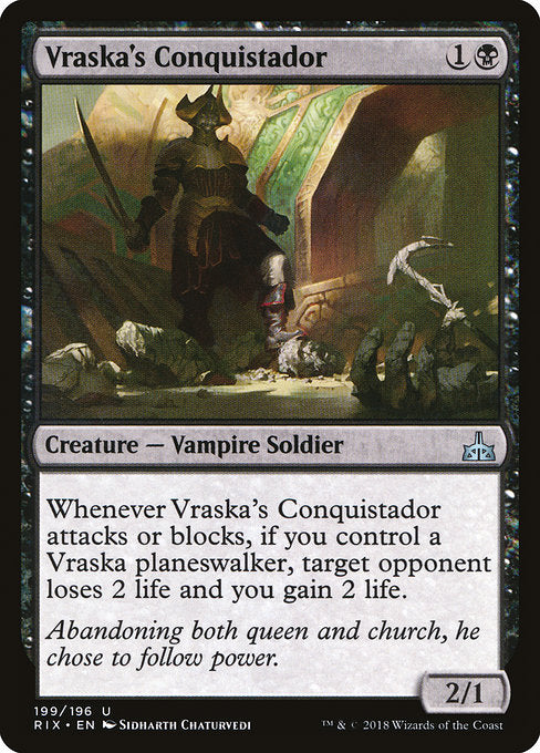 Vraska's Conquistador [Rivals of Ixalan] | Gam3 Escape