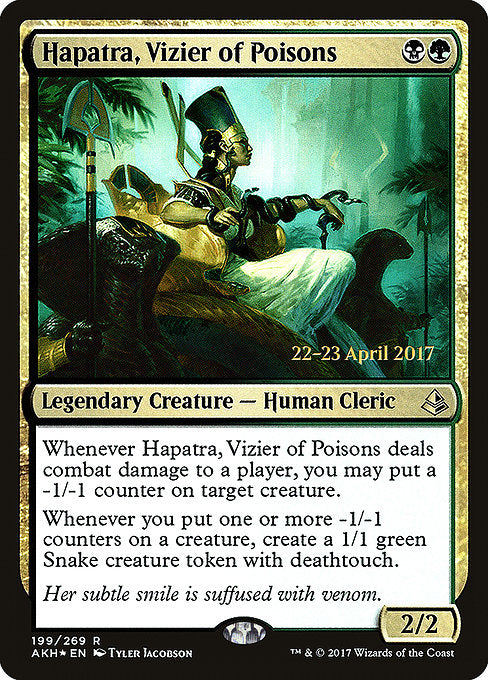 Hapatra, Vizier of Poisons [Amonkhet Promos] | Gam3 Escape