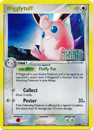 Wigglytuff (13/100) (Stamped) [EX: Crystal Guardians] | Gam3 Escape