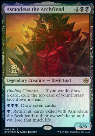 Asmodeus the Archfiend [Dungeons & Dragons: Adventures in the Forgotten Realms Prerelease Promos] | Gam3 Escape
