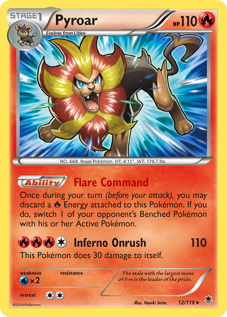 Pyroar (12/119) [XY: Phantom Forces] | Gam3 Escape