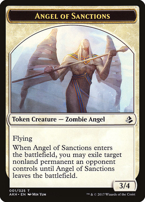 Angel of Sanctions Token [Amonkhet Tokens] | Gam3 Escape