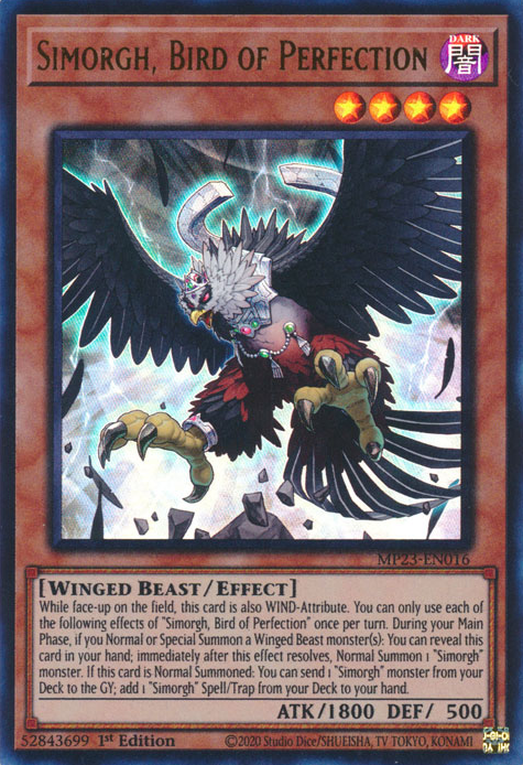 Simorgh, Bird of Perfection [MP23-EN016] Ultra Rare | Gam3 Escape