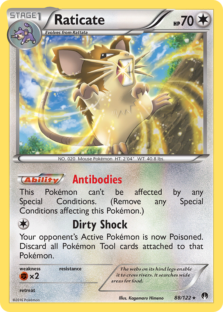 Raticate (88/122) [XY: BREAKpoint] | Gam3 Escape