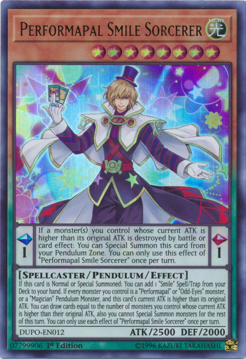 Performapal Smile Sorcerer [DUPO-EN012] Ultra Rare | Gam3 Escape