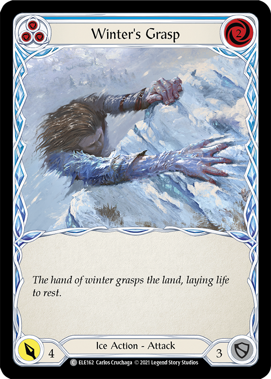 Winter's Grasp (Blue) [ELE162] (Tales of Aria)  1st Edition Normal | Gam3 Escape