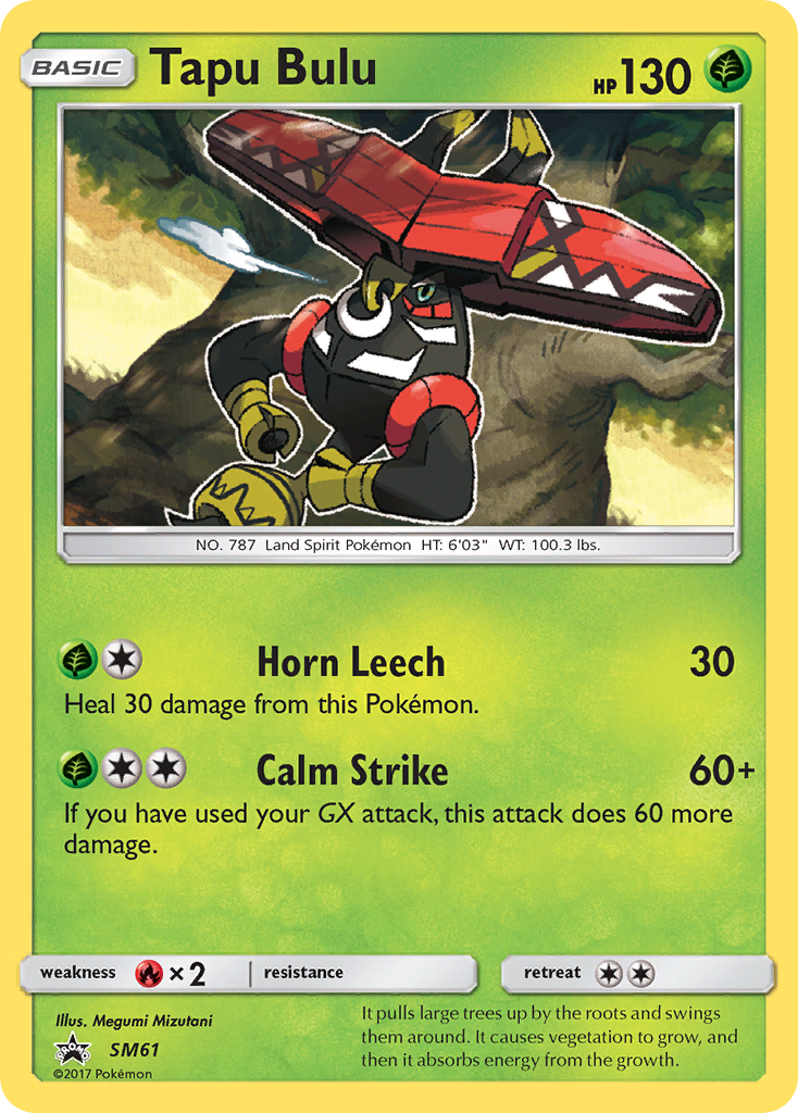 Tapu Bulu (SM61) [Sun & Moon: Black Star Promos] | Gam3 Escape