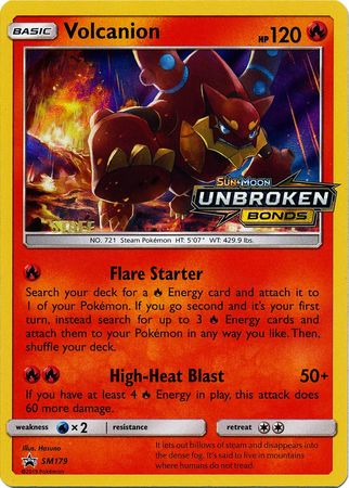 Volcanion (SM179) (Staff Prerelease Promo) [Sun & Moon: Black Star Promos] | Gam3 Escape