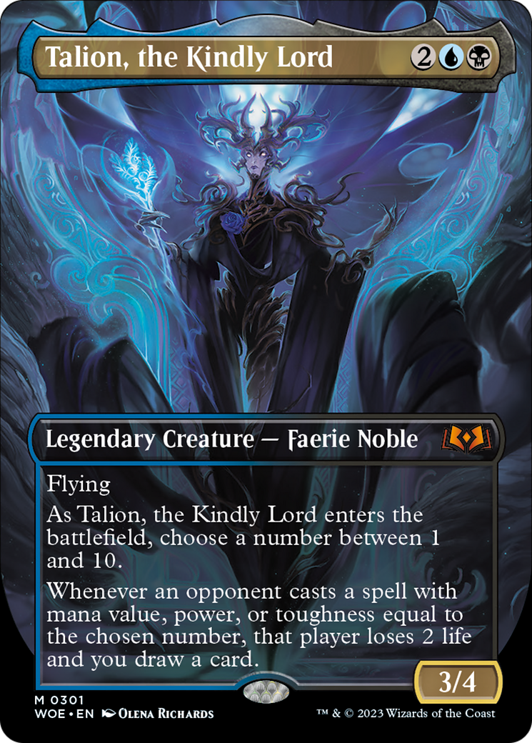 Talion, the Kindly Lord (Borderless Alternate Art) [Wilds of Eldraine] | Gam3 Escape