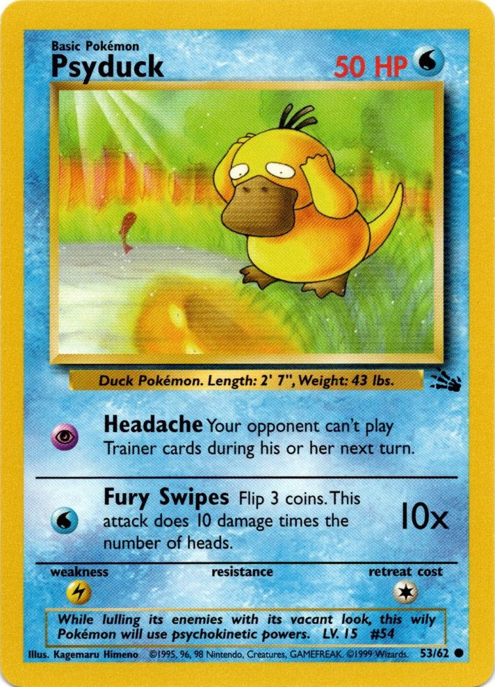Psyduck (53/62) [Fossil Unlimited] | Gam3 Escape