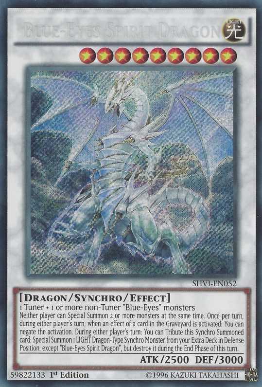 Blue-Eyes Spirit Dragon [SHVI-EN052] Secret Rare | Gam3 Escape