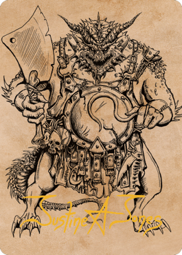 Thrakkus the Butcher Art Card (Gold-Stamped Signature) [Commander Legends: Battle for Baldur's Gate Art Series] | Gam3 Escape